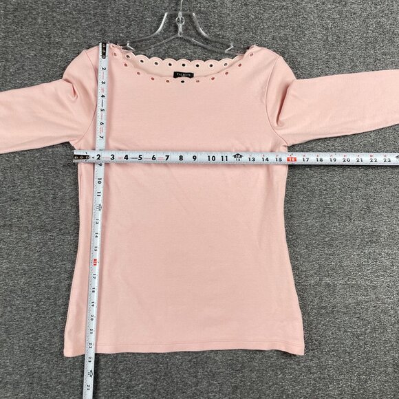 Talbots Top Womens P/S Eyelet Embroidery Office Capsule Everyday Minimal Staple - Picture 6 of 9